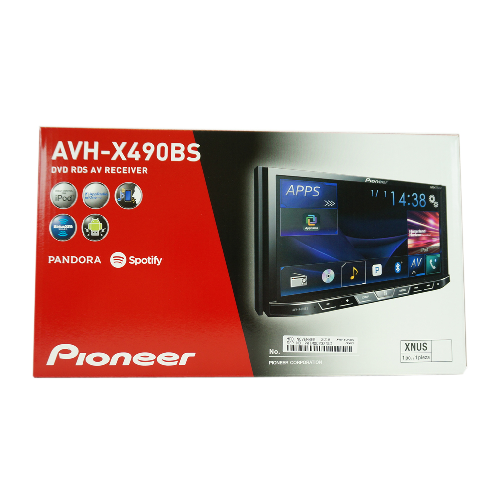 Pioneer AVHX490BS Multimedia DVD Receiver w/ 7" WVGA Display